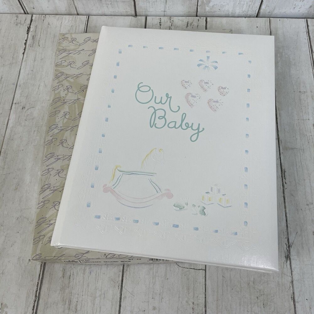 Vtg CR Gibson Our Baby Record Memory Book 1995 In Box -NEW